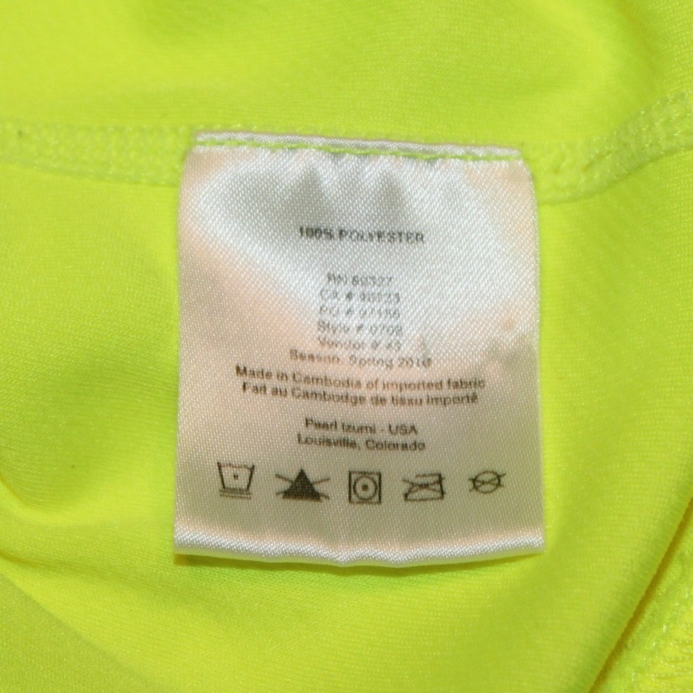 Pearl Izumi cycling jersey Medium neon yellow SELECT Series short sleeve zip - Picture 3 of 5